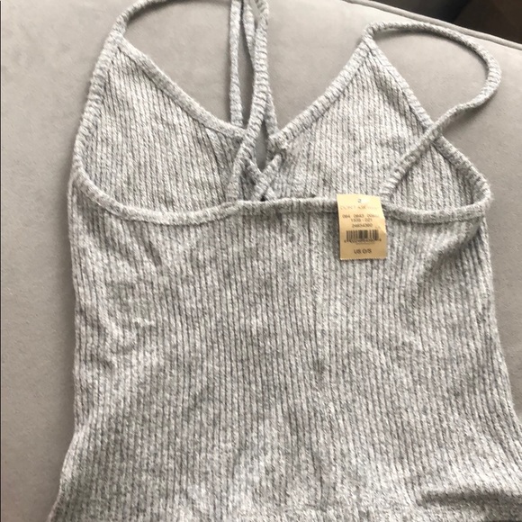 Tie gray cropped tank - Picture 2 of 2